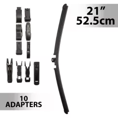 Ablaktörlő 21"/52,5 cm - 10 db adapterrel