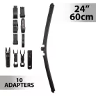 Ablaktörlő 24"/60 cm - 10 db adapterrel