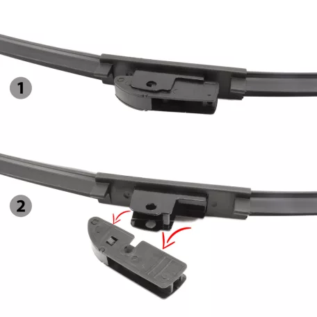 Ablaktörlő 26"/65 cm - 10 db adapterrel