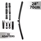 Ablaktörlő 28"/70 cm - 10 db adapterrel