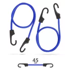 Professzionális gumipók szett - kék - 45 cm x 8 mm - 2 db / szett