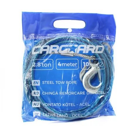Drót vontatókötél - max. 2800 kg - 4 m