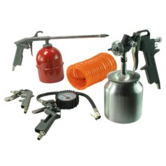   Általános szerszámkészlet - pneumatikus - levegő-, festék-, olajpisztoly - 5 db-os szett