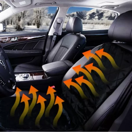 MNC Fűthető ülésvédő szivargyújtó dugóval ÜLÉSFŰTÉS - steppelt