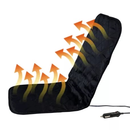 HS-002 Ülésfűtés csomag, fűthető ülésvédő (2 ülésre) M.N.C ülésfűtés szett szivargyújtó elosztóval