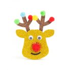 Karácsonyfadísz szett - rénszarvas - 2 db / csomag