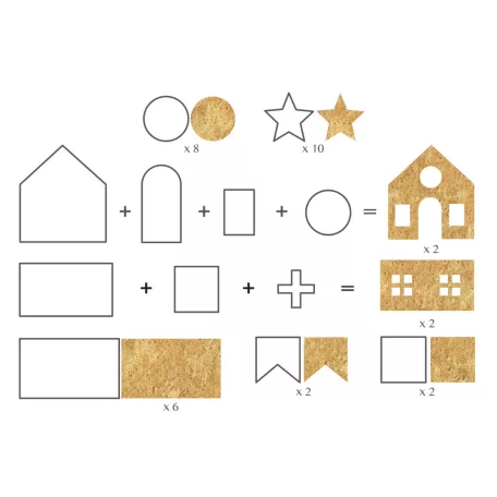 Sütikiszúró forma - 3D mézeskalács házikó