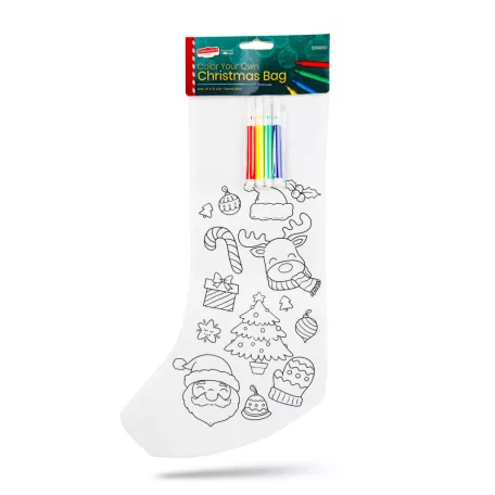 Színezhető mikulás csizma - 4 filccel - 4 féle - 41 x 21 cm