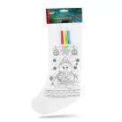 Színezhető mikulás csizma - 4 filccel - 4 féle - 41 x 21 cm