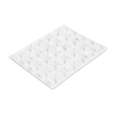   Ajtóütköző szett - öntapadós, átlátszó - 8 mm - 30 db / csomag