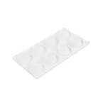Ajtóütköző szett - öntapadós, átlátszó - 18 mm - 8 db / csomag