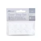 Ajtóütköző szett - öntapadós, átlátszó - 18 mm - 8 db / csomag