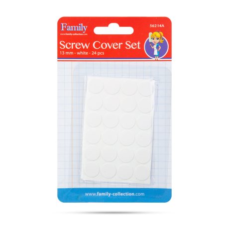 Csavartakaró szett - 13 mm - fehér - 24 db / csomag
