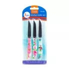 Konyhai kés készlet - 15 cm - virág mintás - 3 db / csomag