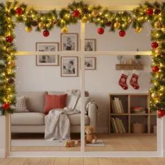 Fenyő girland - zöld - 270 cm - PET