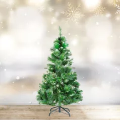   Műfenyő - 150 cm - ezüstfenyő dús ágakkal - PVC - havas