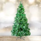 Műfenyő - 210 cm - ezüstfenyő dús ágakkal - PVC - havas