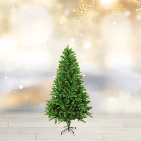 Műfenyő - 120 cm - 3D lucfenyő - kétszínű - PVC