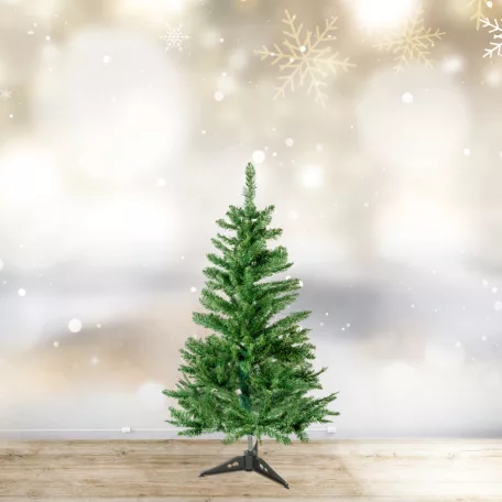 Műfenyő - 90 cm - Nordmann - PVC - sötétzöld