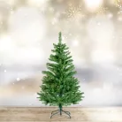 Műfenyő - 120 cm - Nordmann - PVC - sötétzöld