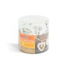 LED fényfüzér - szív - 20 LED - 2,85 m - melegfehér - 2 x AA