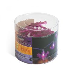   Halloween-i LED-es fényfüzér - denevér - 10 LED - 2 x AA - 1,35 m