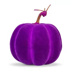   Halloween-i tök dekoráció - 16,5 cm - lila - habszivacs - glitteres