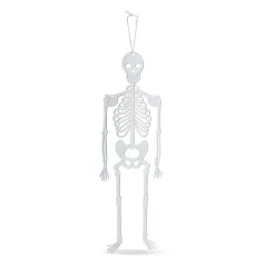   Halloween-i foszforeszkáló dekoráció - csontváz - 32 x 11 cm