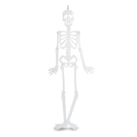 Halloween-i foszforeszkáló dekoráció - csontváz - 90 x 40 cm