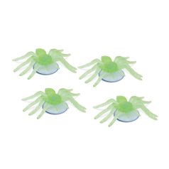   Halloween-i foszforeszkáló dekoráció - pók - tapadókorongos - 8 x 5 cm - 4 db / csomag