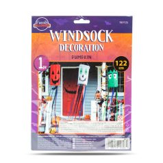   Halloween-i szélzsák dekoráció - tök - narancssárga - 122 cm