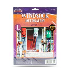   Halloween-i szélzsák dekoráció - szellem - fehér - 122 cm