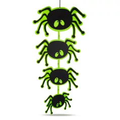   Halloween-i dekoráció - pók - akasztható - filc - 63 x 32 cm