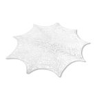 Halloween-i dekoráció - pókháló alátét - ezüst - Ø37 cm - műanyag