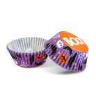 Halloween-i dekoráció - muffin papír szett - 50 db - 4 féle - 7 x 5 x 3,2 cm