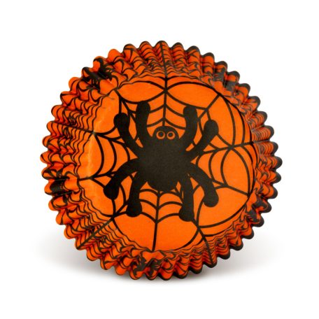 Halloween-i dekoráció - muffin papír szett - 50 db - 4 féle - 7 x 5 x 3,2 cm