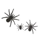 Halloween-i dekoráció - pók szett - öntapadós - fekete - 30 db / csomag