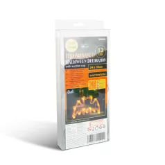   Halloween-i világító dekoráció - denevér - tapadókorongos - 12 LED - 20 x 18,5 cm - 3 x AAA