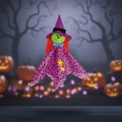 Halloween-i dekoráció - felakasztható - boszorkány - 48 x 44 cm