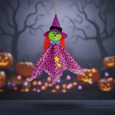   Halloween-i dekoráció - felakasztható - boszorkány - 48 x 44 cm