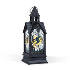   Halloween-i világító dekoráció - boszorkány - sárga LED - 17,5 x 6,3 x 6,3 cm - 3 x LR44