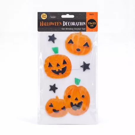 Halloween-i gél ablakmatrica szett - 15 x 25 cm - 3 féle