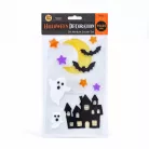 Halloween-i gél ablakmatrica szett - 15 x 25 cm - 3 féle