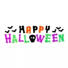 Halloween gél ablakmatrica szett - 50 x 15 cm - 2 féle