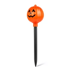  Halloween-i leszúrható lámpa - tök - elemes - 34 x 9,5 cm