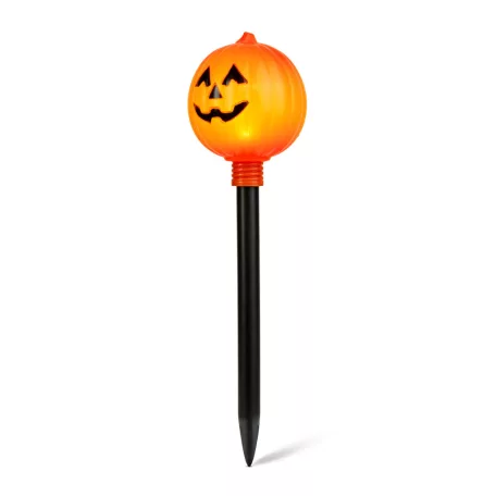 Halloween-i leszúrható lámpa - tök - elemes - 34 x 9,5 cm