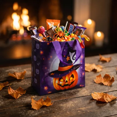 Halloween-i táska - 22,5 x 23 x 11 cm - 4 féle