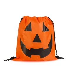 Halloween-i hátizsák - tök - összehúzós - 39,5 x 34 cm