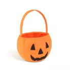 Halloween-i filc kosár - narancssárga - 16 x 20 cm