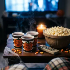 Halloween-i papírpohár - tök - 2,5 dl - 8 db / csomag